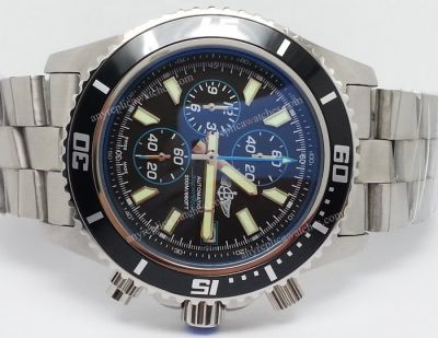 Breitling Replica Watch Superocean Chronograph Stainless steel Black Men Watch